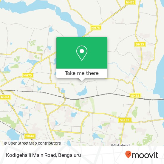 Kodigehalli Main Road map