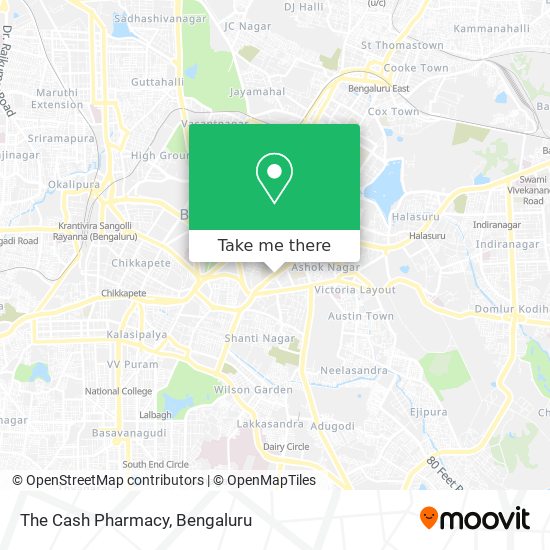 The Cash Pharmacy map