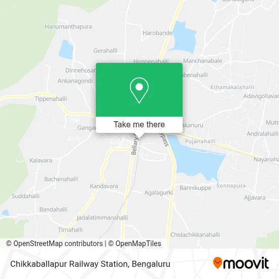 Railway Station-Chikkaballapur map