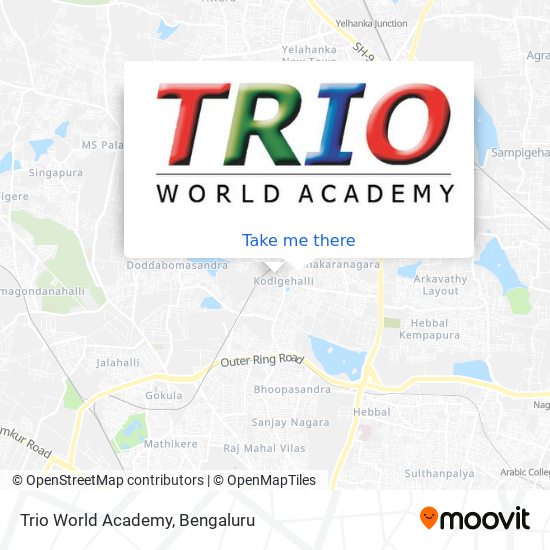 Trio World Academy map