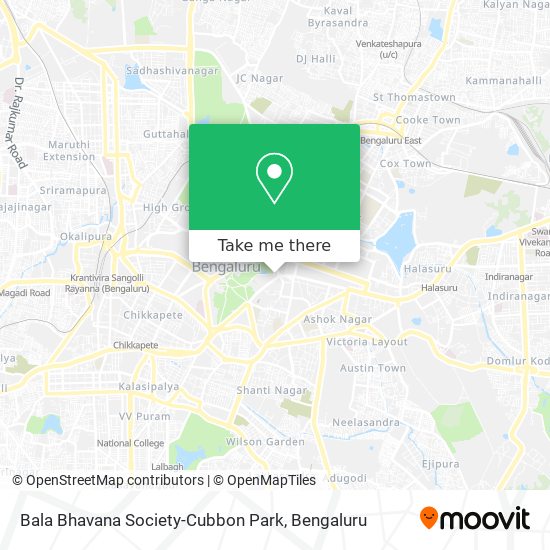 Bala Bhavana Society-Cubbon Park map