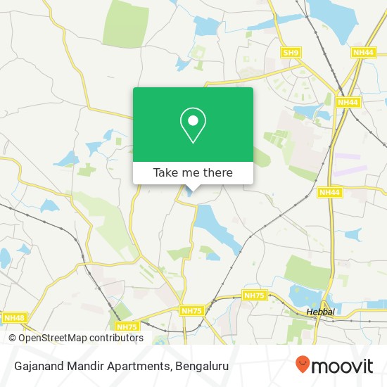 Gajanand Mandir Apartments map