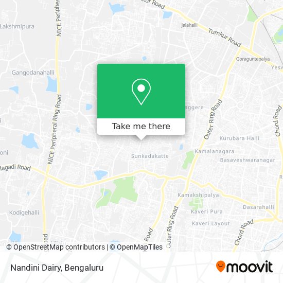 Nandini Dairy map