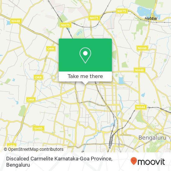 Discalced Carmelite Karnataka-Goa Province map