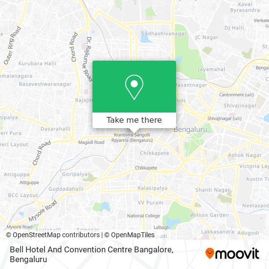 Bell Hotel And Convention Centre Bangalore map