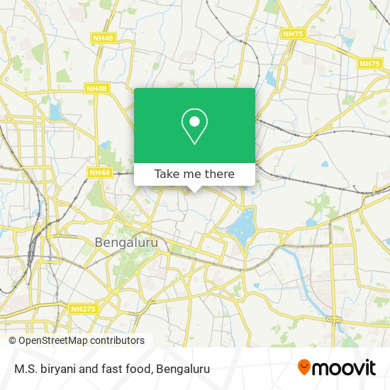 M.S. biryani and fast food map
