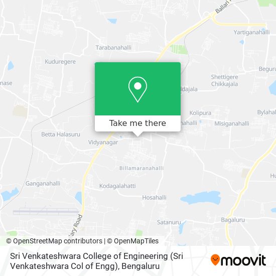 Sri Venkateshwara College of Engineering (Sri Venkateshwara Col of Engg) map