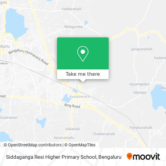Siddaganga Resi Higher Primary School map