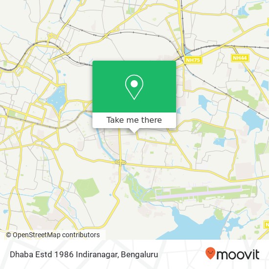 Dhaba Estd 1986 Indiranagar map