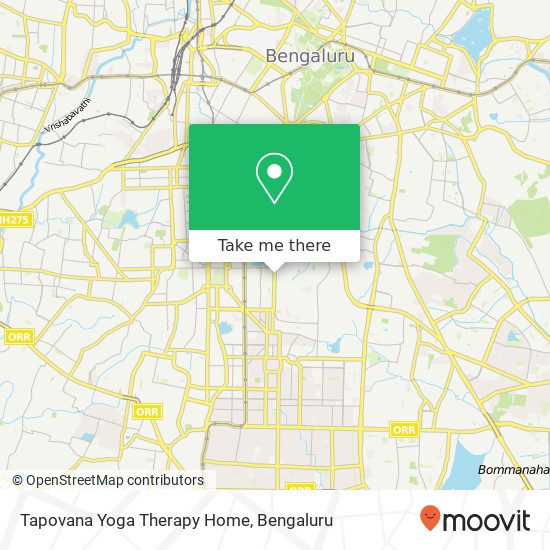 Tapovana Yoga Therapy Home map