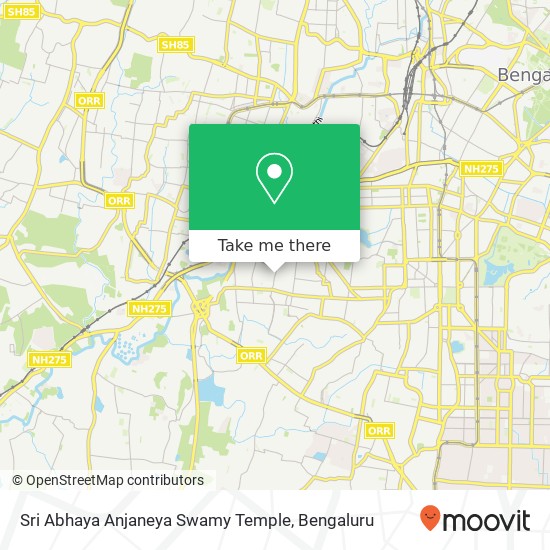 Sri Abhaya Anjaneya Swamy Temple map