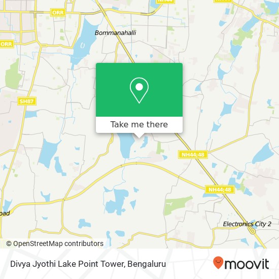 Divya Jyothi Lake Point Tower map