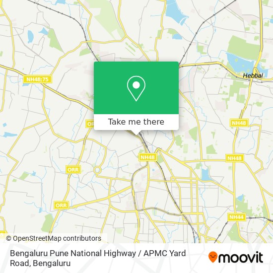 Bengaluru Pune National Highway / APMC Yard Road map