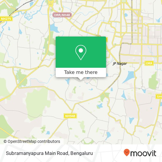 Subramanyapura Main Road map