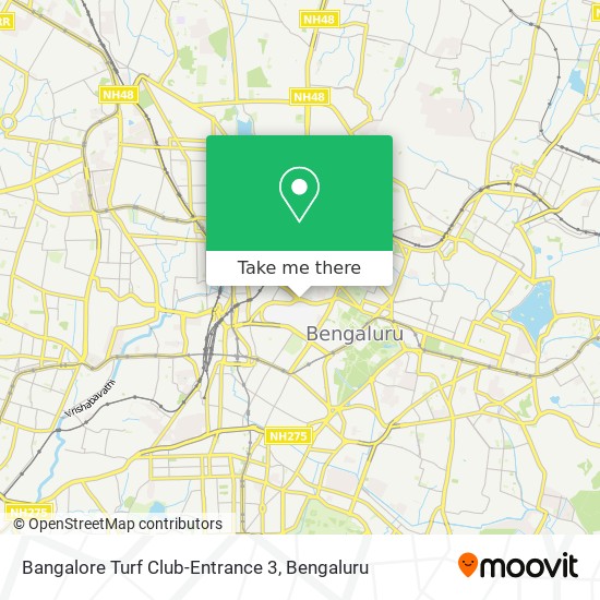 Bangalore Turf Club-Entrance 3 map