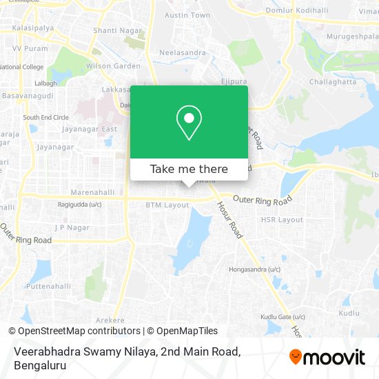 Veerabhadra Swamy Nilaya, 2nd Main Road map