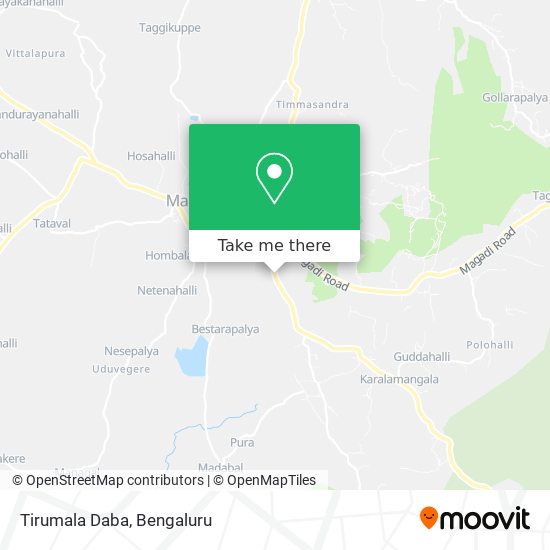 Tirumala Daba map