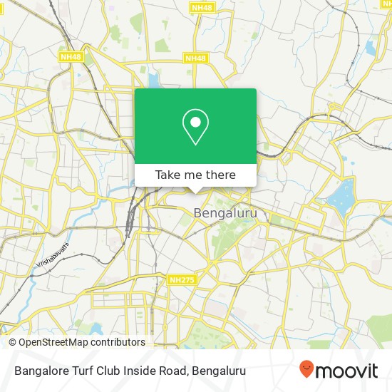 Bangalore Turf Club Inside Road map