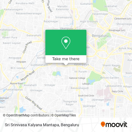 Sri Srinivasa Kalyana Mantapa map