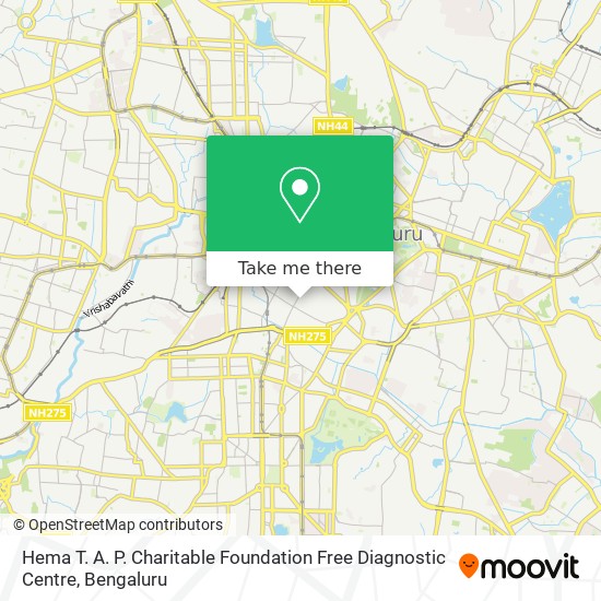 Hema T. A. P. Charitable Foundation Free Diagnostic Centre map