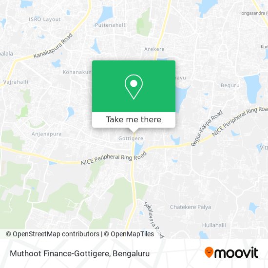 Muthoot Finance-Gottigere map