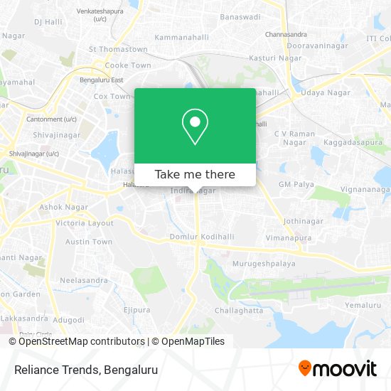 Reliance Trends map