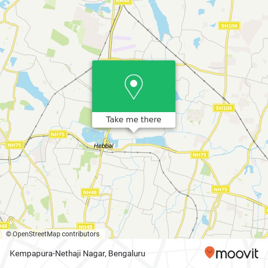 Kempapura-Nethaji Nagar map