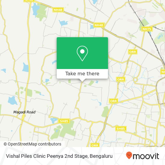 Vishal Piles Clinic Peenya 2nd Stage map