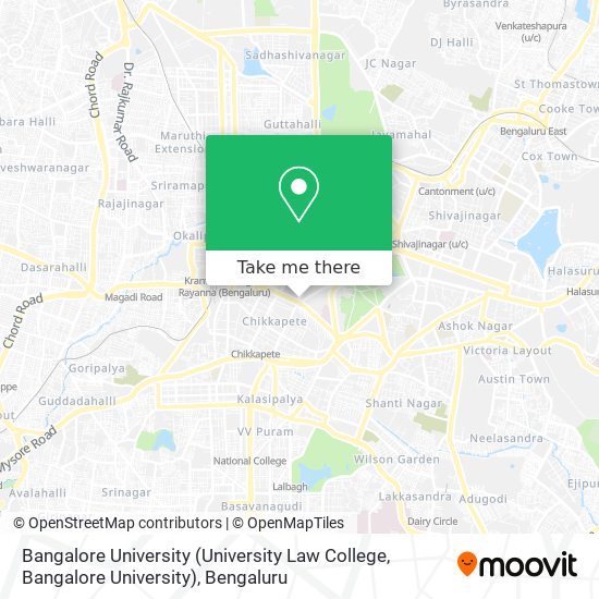 Bangalore University (University Law College, Bangalore University) map