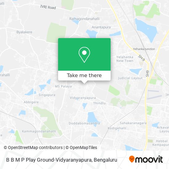 B B M P Play Ground-Vidyaranyapura map