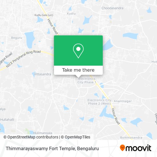 Thimmarayaswamy Fort Temple map