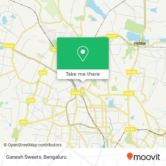 Ganesh Sweets map