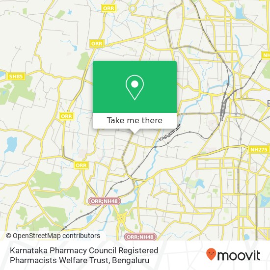 Karnataka Pharmacy Council Registered Pharmacists Welfare Trust map