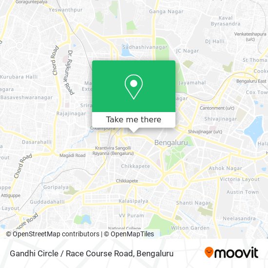Gandhi Circle / Race Course Road map