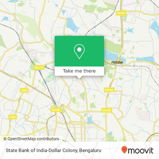 State Bank of India-Dollar Colony map