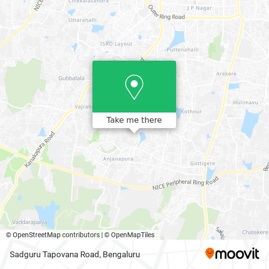 Sadguru Tapovana Road map