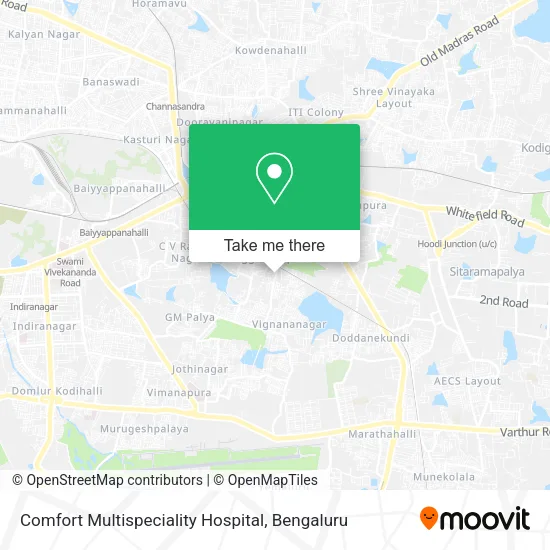 Comfort Multispeciality Hospital map