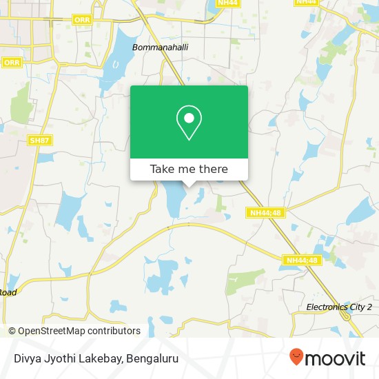 Divya Jyothi Lakebay map