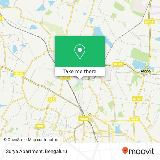 Surya Apartment map