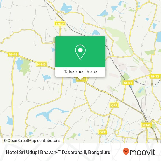 Hotel Sri Udupi Bhavan-T Dasarahalli map