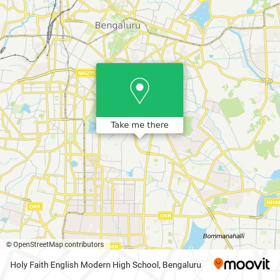 Holy Faith English Modern High School map