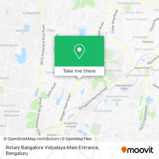 Rotary Bangalore Vidyalaya-Main Entrance map