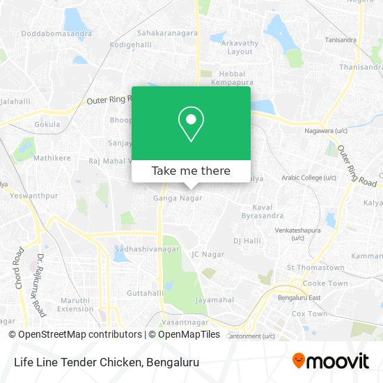 Life Line Tender Chicken map