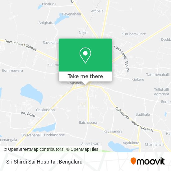 Sri Shirdi Sai Hospital map