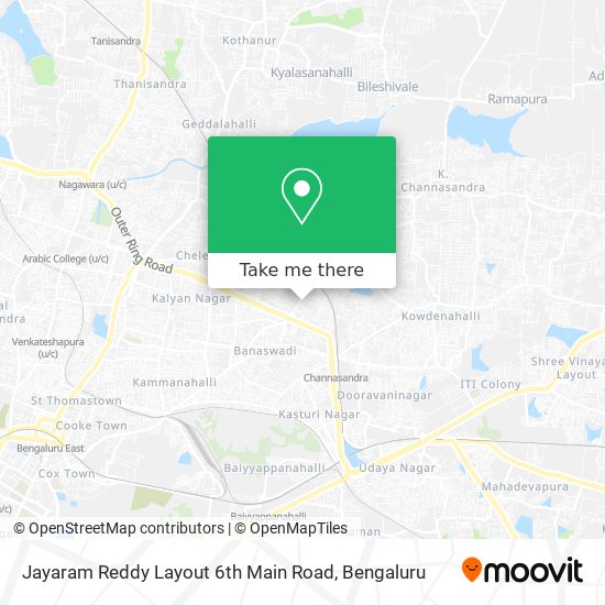 Jayaram Reddy Layout 6th Main Road map