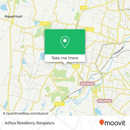 Adhya Residency map
