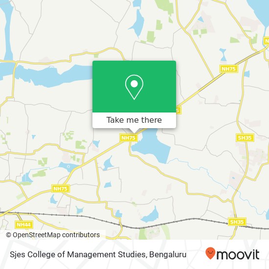 Sjes College of Management Studies map