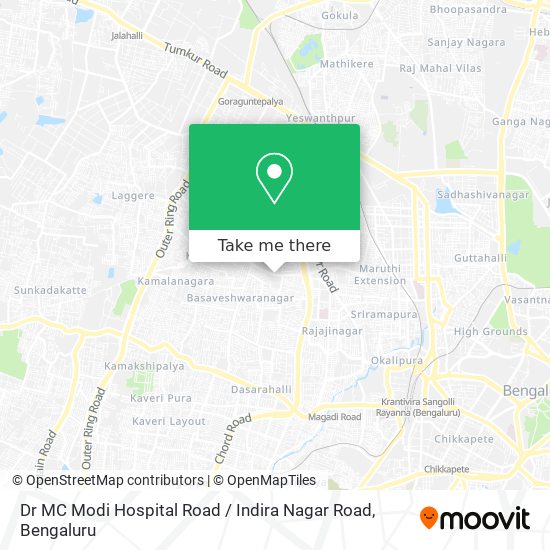 Dr MC Modi Hospital Road / Indira Nagar Road map
