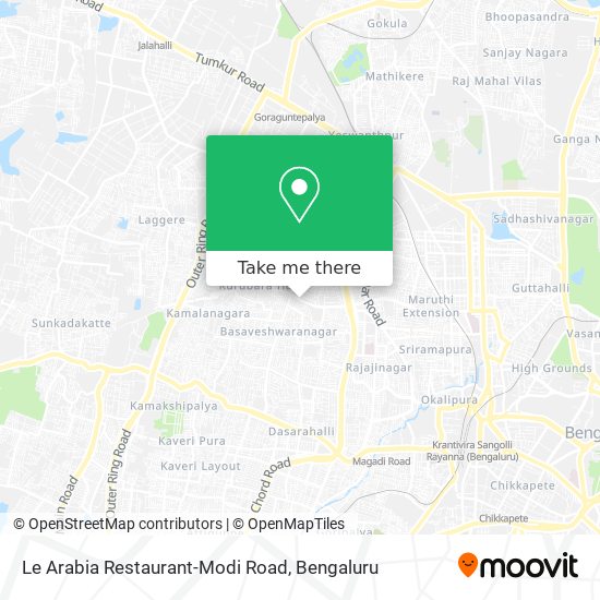 Le Arabia Restaurant-Modi Road map
