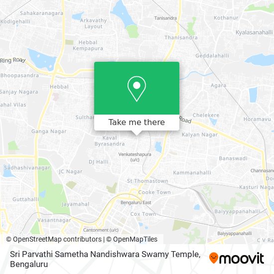 Sri Parvathi Sametha Nandishwara Swamy Temple map